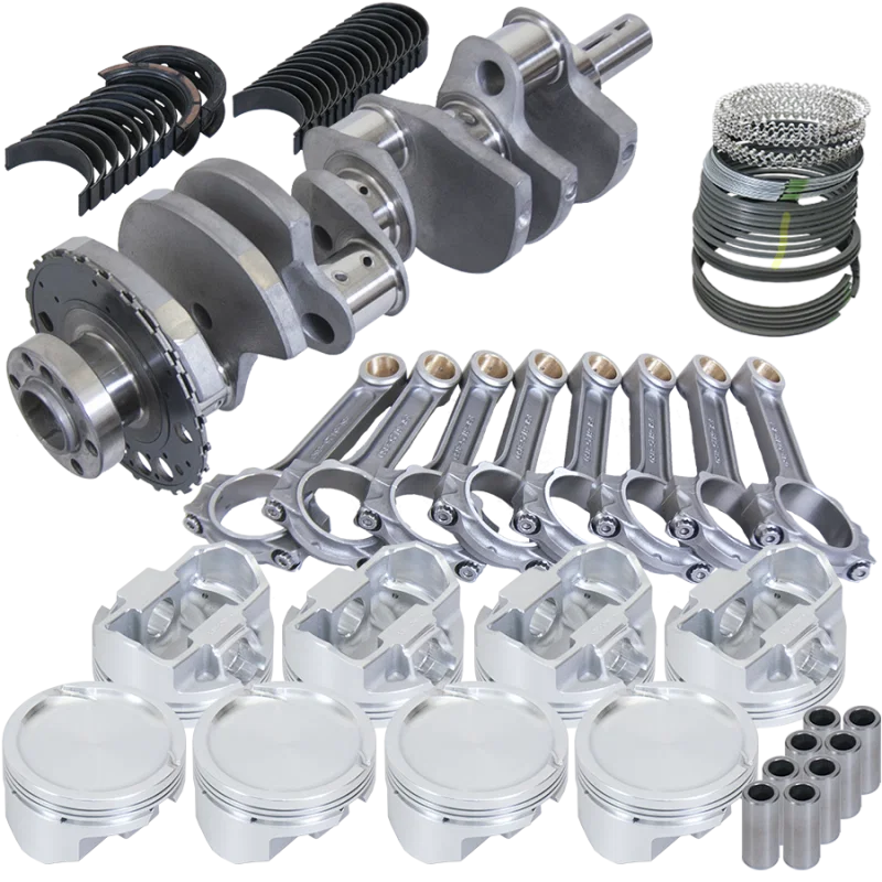 Eagle 637324070, Chevy LS3 4.000in Crank 24 Tth Reluctor 6.125in I-Beam Rods 4.070in Pistons Rotating Assembly