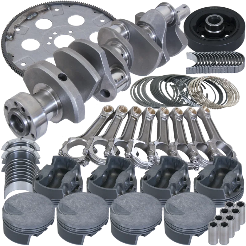 Eagle B18020L060, Chevy 454 1Pc 4.250in Crank 6.385in I-Beam Rod -3cc Flat Top 4.310in Pistons Balanced Assembly