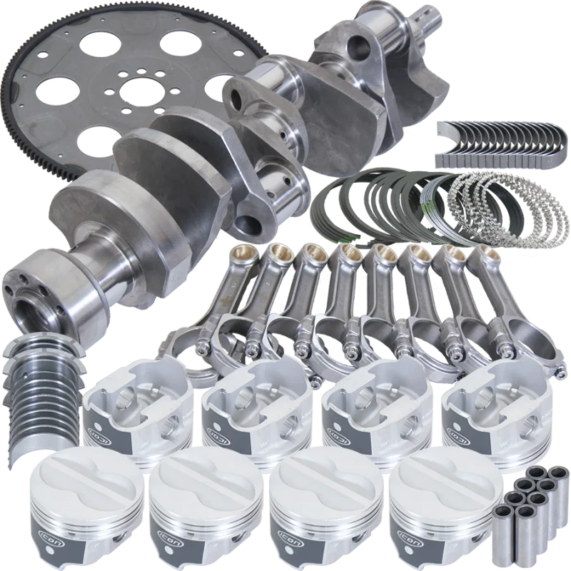 Eagle B13559L06053, Chevy 350 1Pc 3.750in Crank 5.700in I-Beam Rods -10cc 4.060in Pistons Balanced Assembly