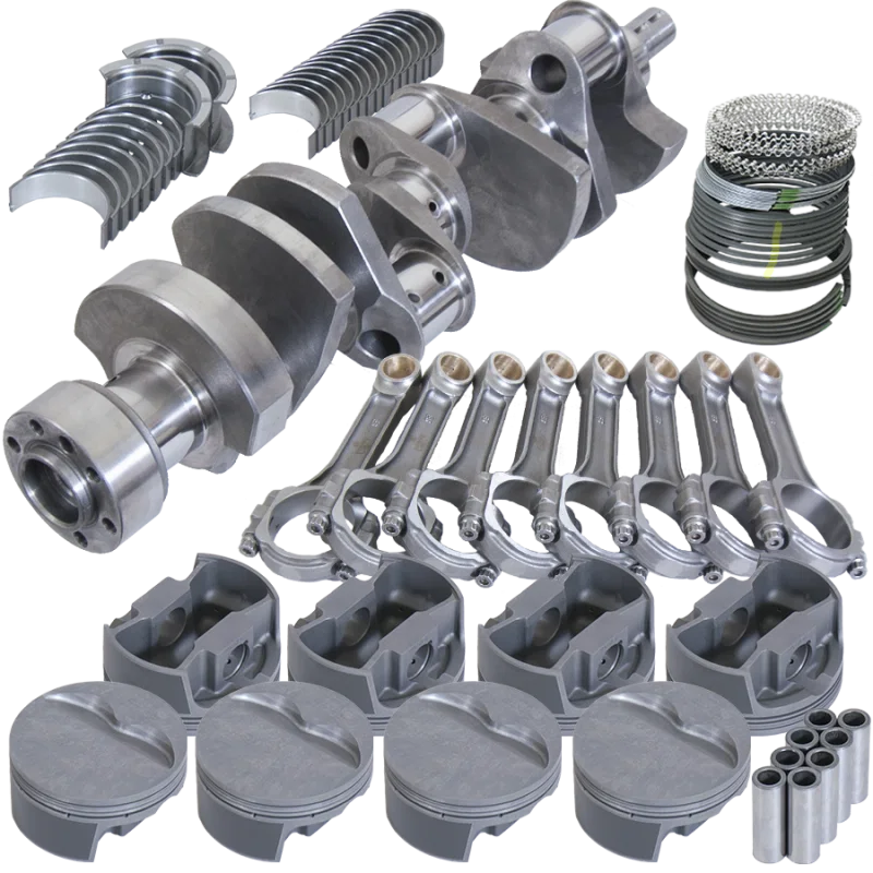 Eagle 13557L040, Chevy LT1350 1Pc 3.750in Crank 6.000in I-Beam Rods -5cc 4.040in Pistons Rotating Assembly