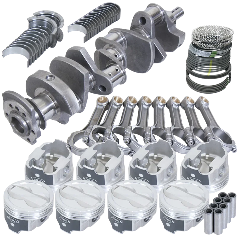 Eagle 13304040, Chevy 350 3.750in Crank 5.700in I-Beam Rods -18cc 4.040in Pistons Rotating Assembly