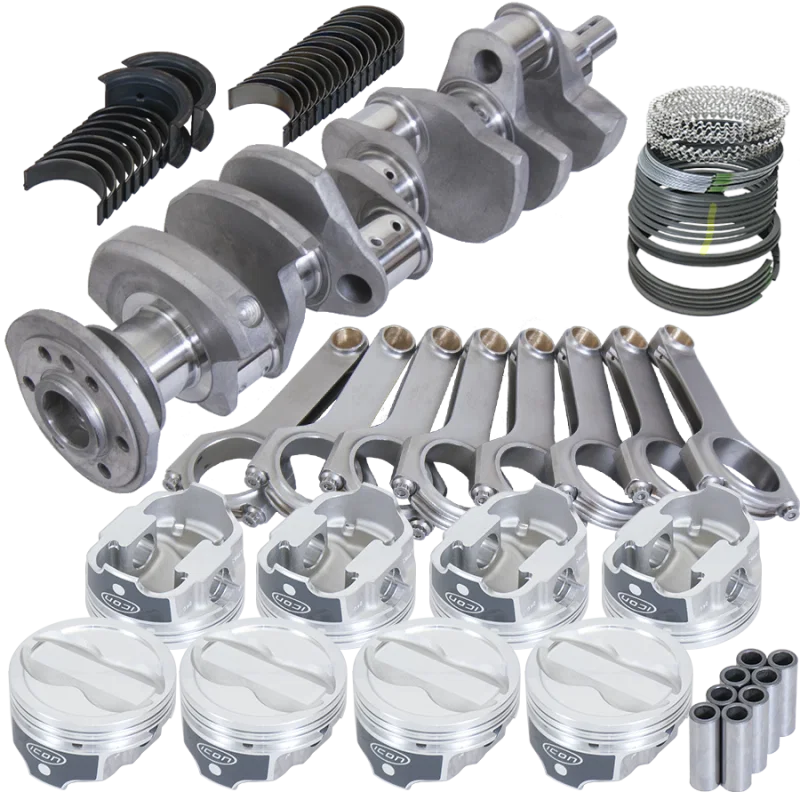 Eagle 12303060, Chevy 350 3.750in Crank 6.000in H-Beam -18cc 4.060in Pistons Rotating Assembly