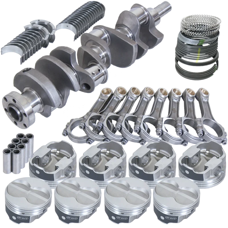 Eagle 16323000, Ford 289/302 3.400in Crank 5.400in I-Beam Rod -11cc Flat Top 4.000in Pistons Rotating Assembly