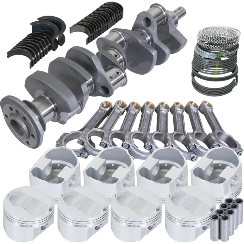 Eagle 62009030, Chevy 350 3.750in Crank 5.700in I-Beam Rods Srp 7cc Dome 4.030in Pistons Rotating Assembly