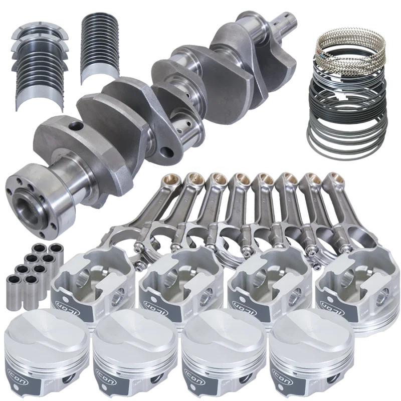 Eagle 18320L060, Chevy 454 1Pc 4.000in Crank 6.135in I-Beam Rods 18.3cc 4.310in Pistons Rotating Assembly