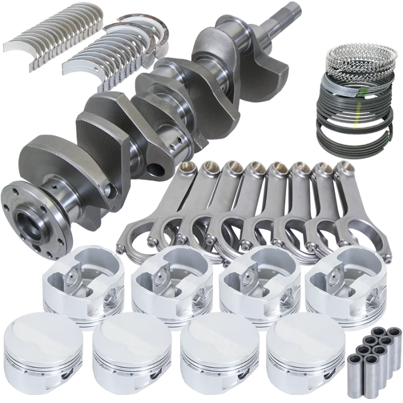 Eagle 157084155, Ford FE 3.980in Crank 6.490in H-Beam Forged 4032 -6.2cc 4.155in Pistons Rotating Assembly