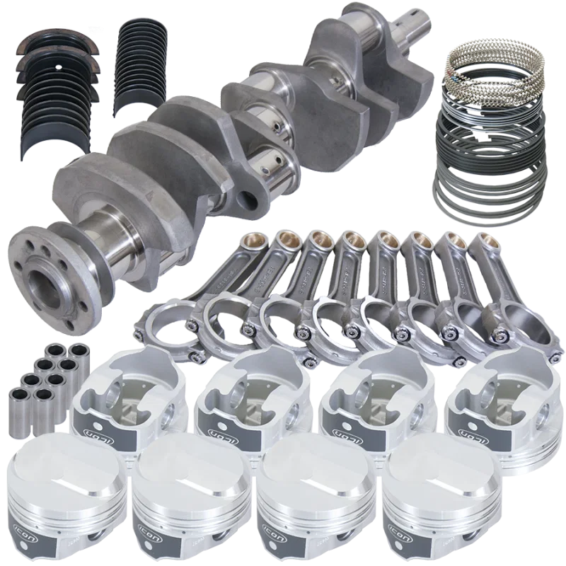 Eagle 61325060, Chevy 454 4.000in Crank 6.135in I-Beam Rods 38cc Dome 4.310in Pistons Rotating Assembly