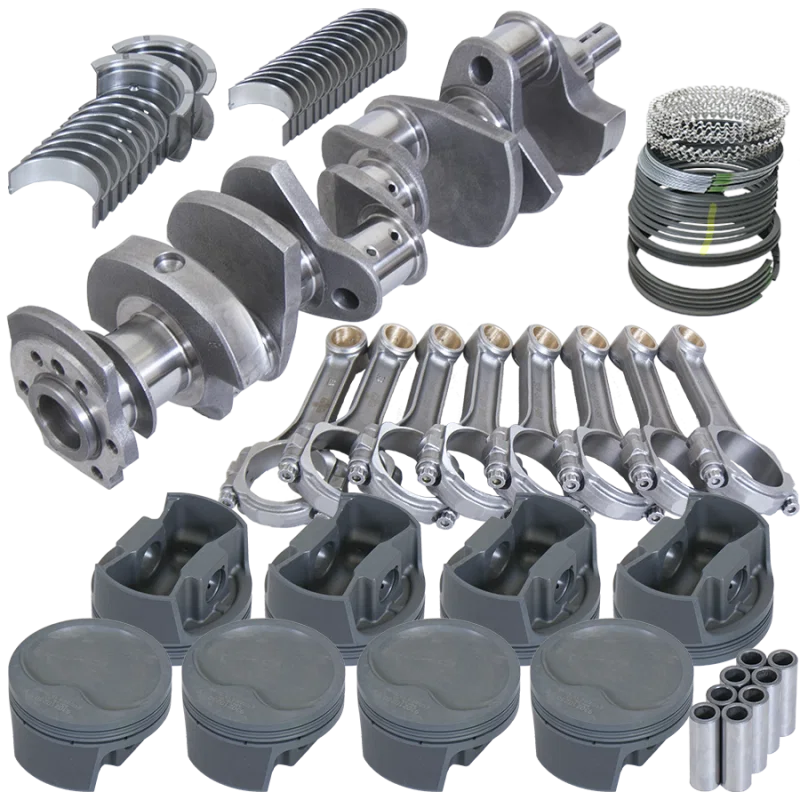 Eagle 13001030, Chevy 350 3.750in Crank 5.700in I-Beam Rods -16cc 4.030in Pistons Rotating Assembly
