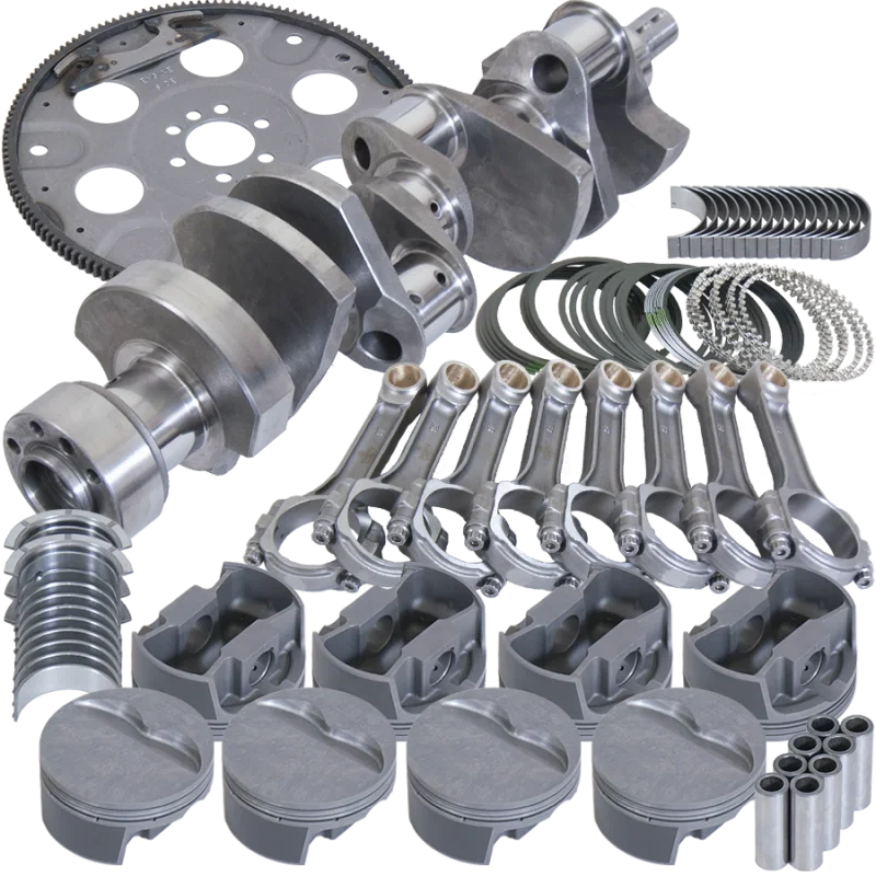 Eagle B13557L04053, Chevy LT1350 1Pc 3.750in Crank 6.000in I-Beam 4.040in Pistons 153 Tooth FP Balanced Assembly