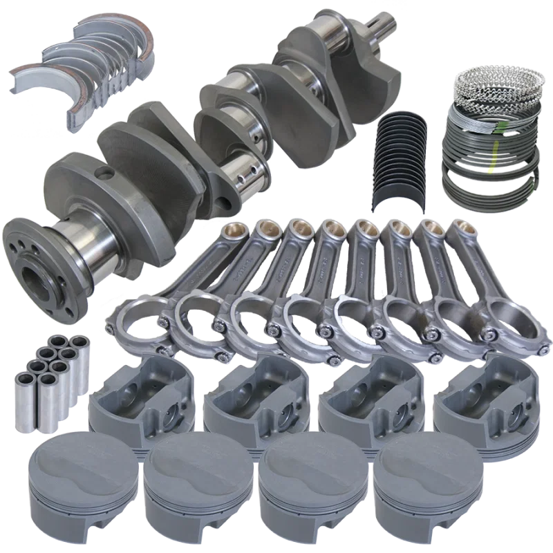 Eagle 615034155, Pontiac 455 4.250in Crank 6.800in I-Beam Rods -6cc Flat Top 4.155in Pistons Rotating Assembly