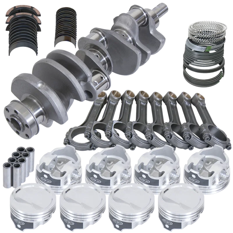 Eagle 64637040, Ford 351W 4.000in Crank 2.750in Mains 6.200in I-Beam Rods 4.040in Pistons Rotating Assembly