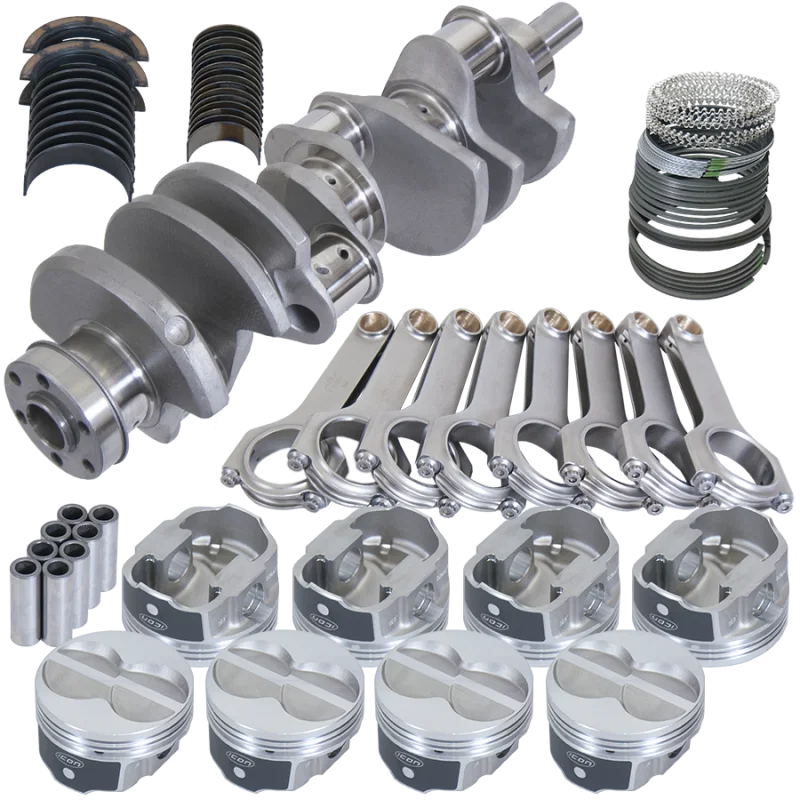 Eagle 14138060, Ford 351W 4.000in Crank 6.200in H-Beam -11cc Flat Top 4.060in Pistons Rotating Assembly