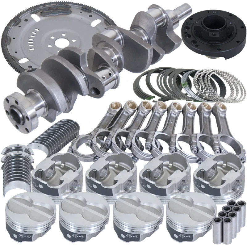 Eagle B16323MA000, Ford 302 3.400in Crank 5.400in I-Beam Rods 4.000in Pistons 164 Tooth FP Balanced Assembly