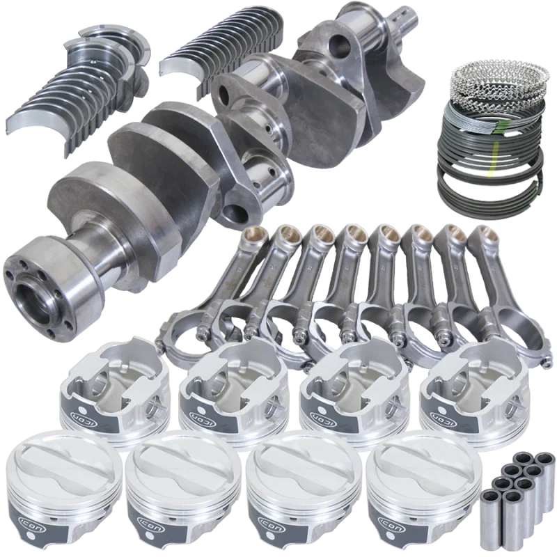 Eagle 13573L060, Chevy LT1350 1Pc 3.750in Crank 6.000in I-Beam Rods -18cc 4.060in Pistons Rotating Assembly