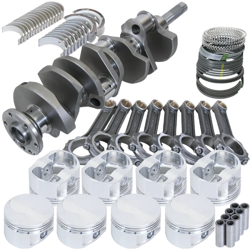 Eagle 158124175, Ford FE 4.125in Crank 6.700in I-Beam Rods -7cc Flat Top 4.175in Pistons Rotating Assembly