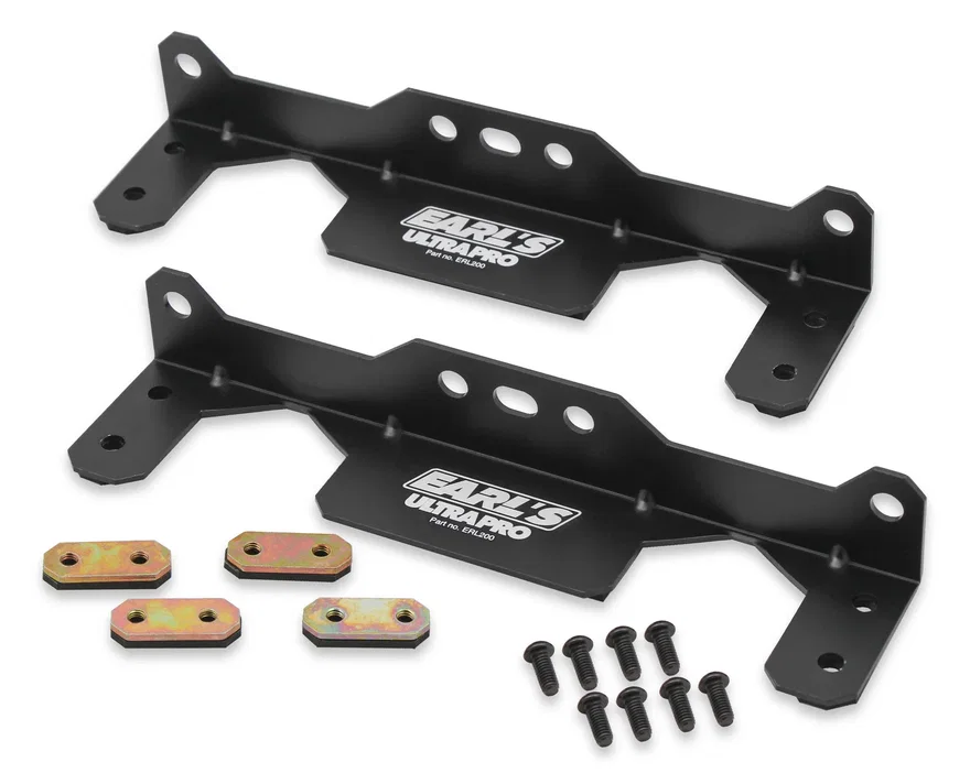 Earl's Performance 200ERL, Oil Cooler Mounting Brackets for UltraPro Narrow Coolers
