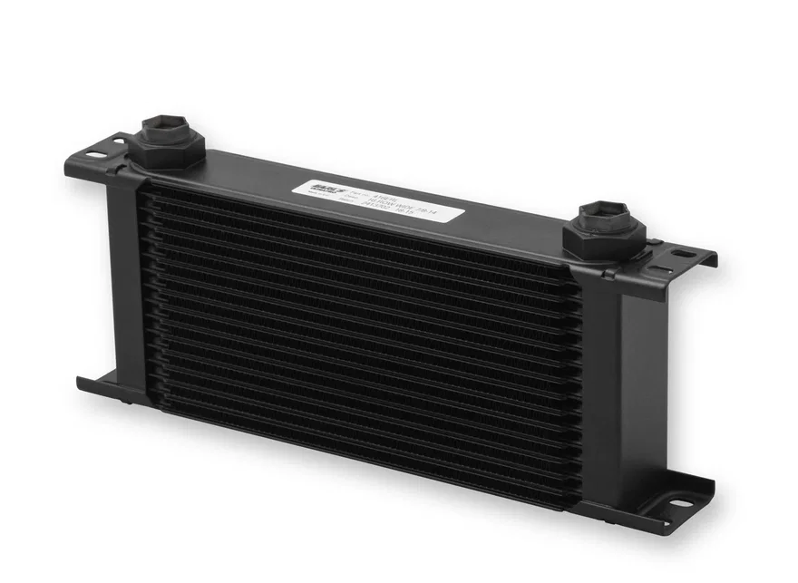 Earl's Performance 416ERL, UltraPro Oil Cooler - Black - 16 Rows - Wide Cooler
