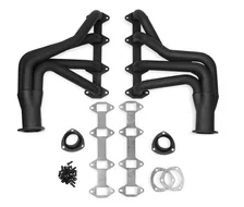 Long Tube Header - Black Paint for Ford image 1