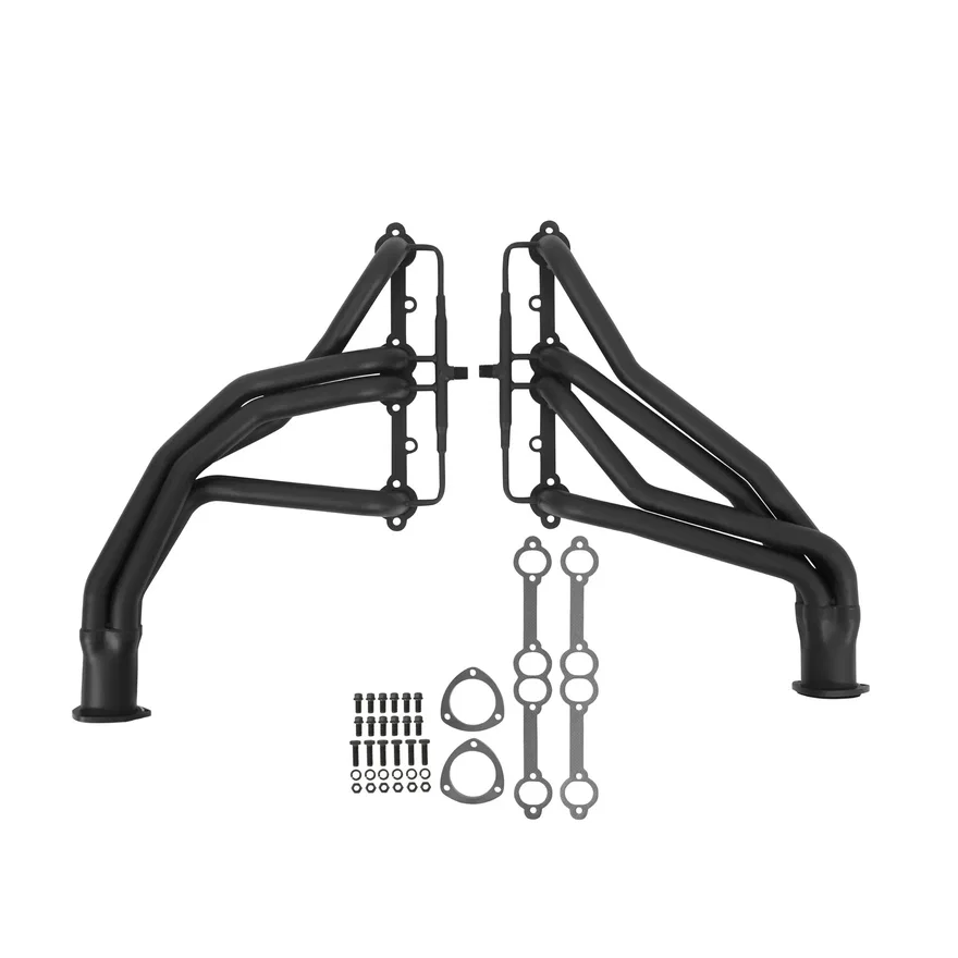 Long Tube Header W/Air Fittings - Painted