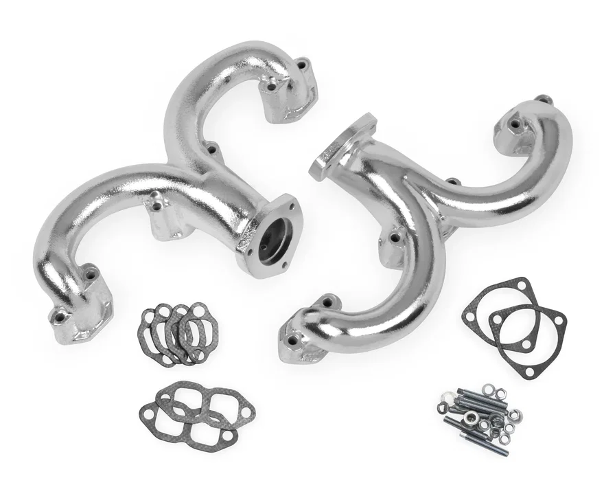 Rams Horn Exhaust Manifolds - Chrome