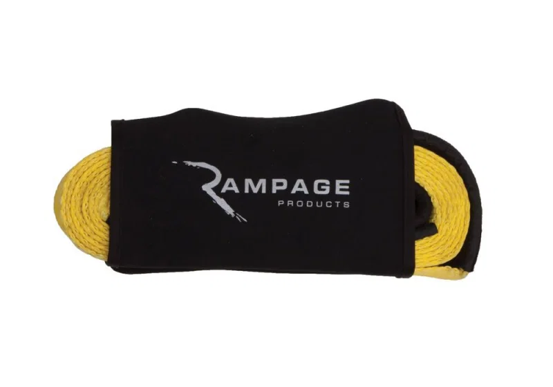 Rampage 86686, 1955-2019 Universal Recovery Trail Strap 2ftX 30ft - Yellow