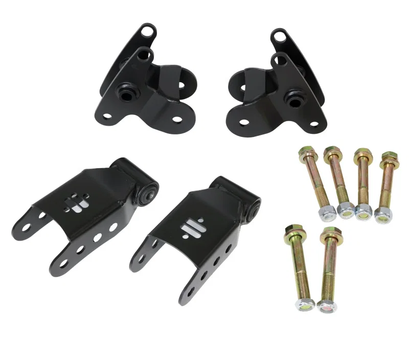 Ridetech 12299516, 2015+ Ford F150 Leaf Spring Bracket Kit - Rear
