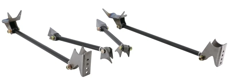 Ridetech 18987999, Universal Weld-in Triangulated 4 Link Kit Black Powdercoated