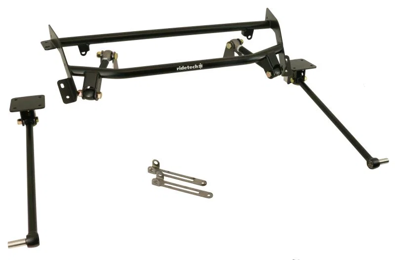 Ridetech 11267197, 68-72 Nova (w/o FrameRail Bump) Double Adjustable Bolt-On 4-Link w/ Rubber Rod Ends