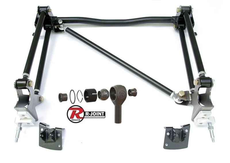 Ridetech 11027197, 55-57 Chevy (One Piece Frame) Bolt-On 4-Link Double Adjustable
