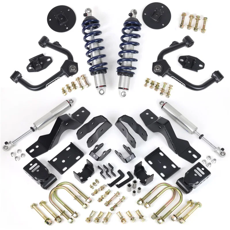 Ridetech 11720116, 19-25 GM Silverado/Sierra 1500 4WD Lowering Kit - Group B Axle Type