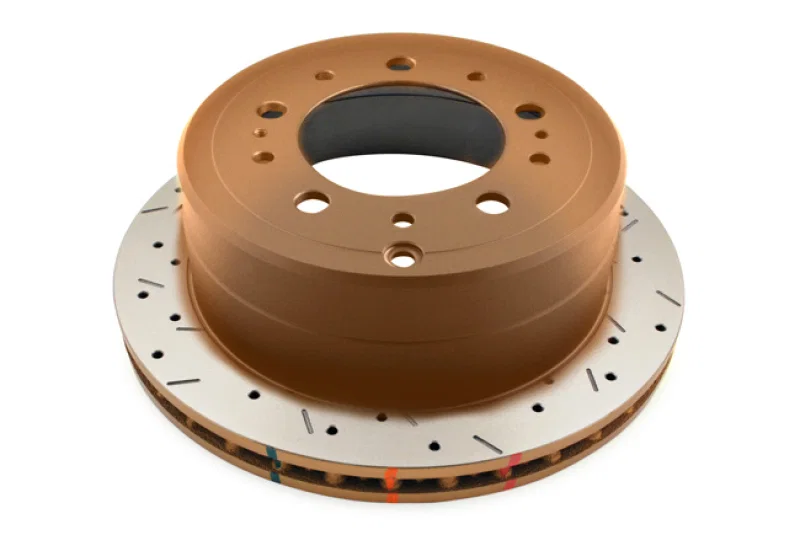 DBA DBA4789XS, 98-05 Lexus LX 470 / 98+ Toyota Landcruiser 100 Series Rear Drilled & Slotted 4000 Series Rotor