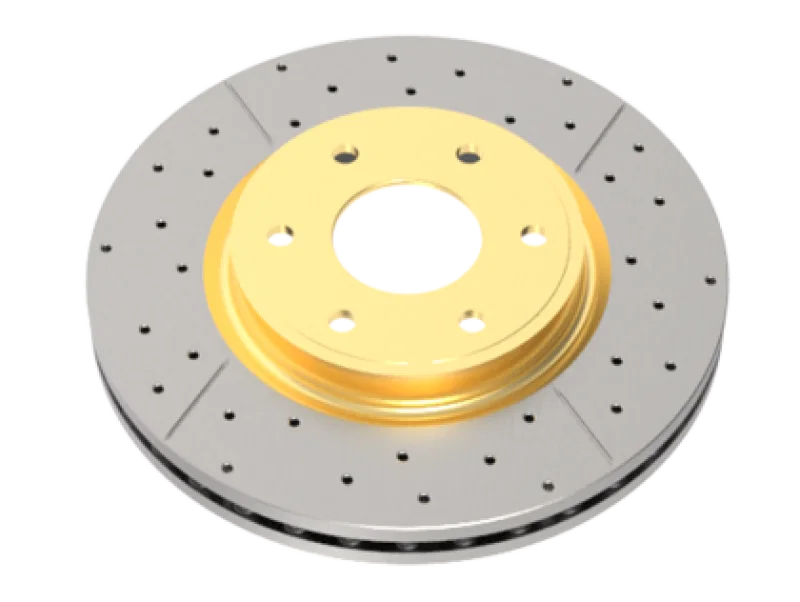 DBA DBA2000X, 99+ Chevrolet Silverado Front Cross Drilled & Slotted Street Series Rotor