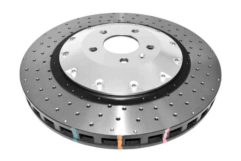 DBA DBA52778SLVXD, 07-11 Audi S6 Front 5000 Series Drilled Rotor w/Black Hat