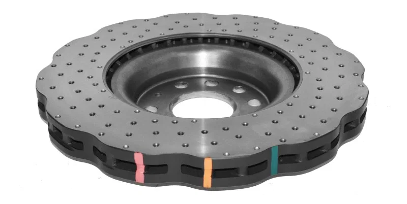 DBA DBA42830WSLVXD, 15-20 Volkswagen Golf R Front 4000 Series Cross Drilled Rotor w/Silver Hat