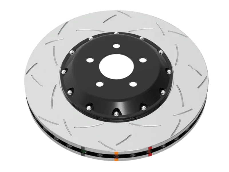 DBA DBA5240BLKXS, 99-04 Audi A6 Quattro 4.2L Front 5000 Series 2-Piece Drilled & Slotted Rotor w/Black Hat