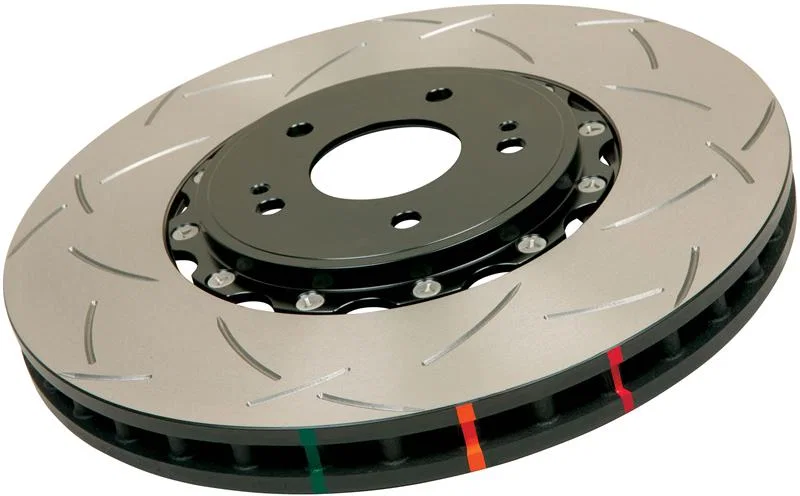 DBA DBA52113BLKS, 05-10 Ford Mustang GT / 11-13 V6 Front Slotted 5000 Series 2 Piece Rotor Assembled w/ Black Hat