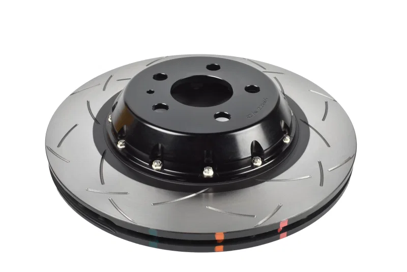DBA DBA53942BLKS, 17-23 Tesla Model 3 (w/355mm Front Rotor) Front 5000 Series 2-Piece Slotted Rotor w/Black Hat