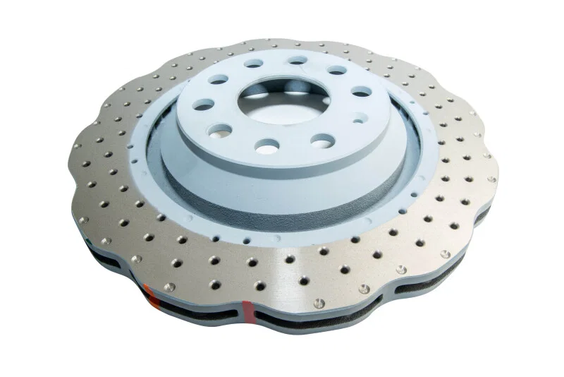 DBA DBA42809WSLVXD, 14-21 Volkswagen GTI (w/Perf Pkg 310mm Rear Disc) Rear 4000 Series Drilled Wavy Rotor w/Slv Hat