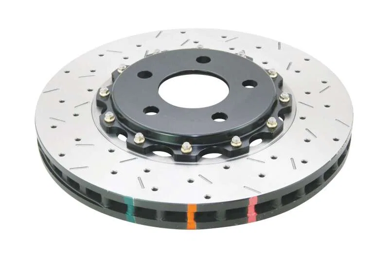 DBA DBA52113BLKXS, 05-10 Ford Mustang GT / 11-13 V6 Front Drilled & Slotted 5000 Series 2 Piece Rotor w/ Black Hat