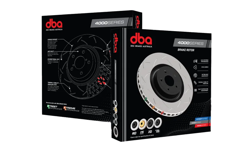 DBA DBA42395S, 00-08 Porsche Boxster Roadster S Rear 4000 Series Slotted Rotor