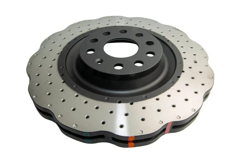 DBA DBA42808WXD, 12-13 Volkswagen Golf R 3.6L Front 4000 Series Drilled Wavy Rotor