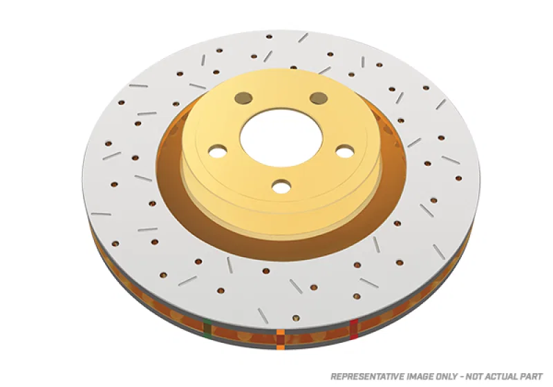 DBA DBA4573XS, 1988 Alfa Romeo Spider Front 4000 Series Drilled & Slotted Rotor