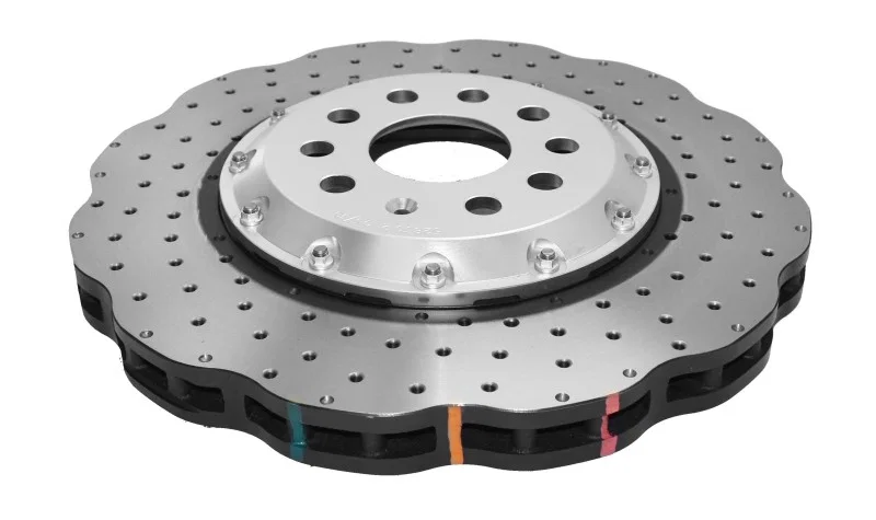 DBA DBA52830WSLVXD, 15-20 Volkswagen Golf R 3.6L Front 5000 Series Cross Drilled Rotor w/Silver Hat