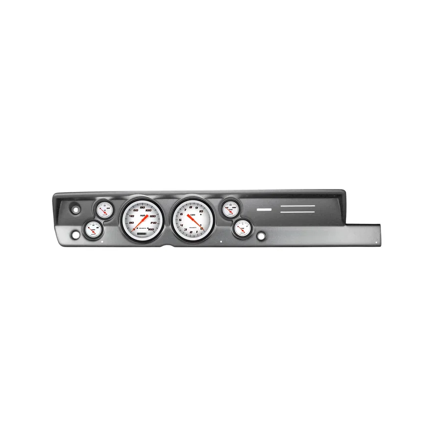 Classic Instruments CDPB67VSW51BA, 1967-69 Plymouth Barracuda Velo White Six Gauge Set Mopar