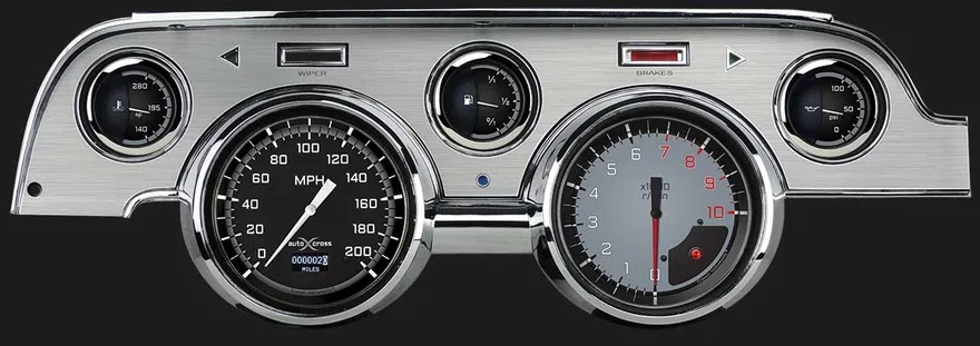 Classic Instruments MU67DAXGBA, AutoCross Gray 1967-68 Mustang