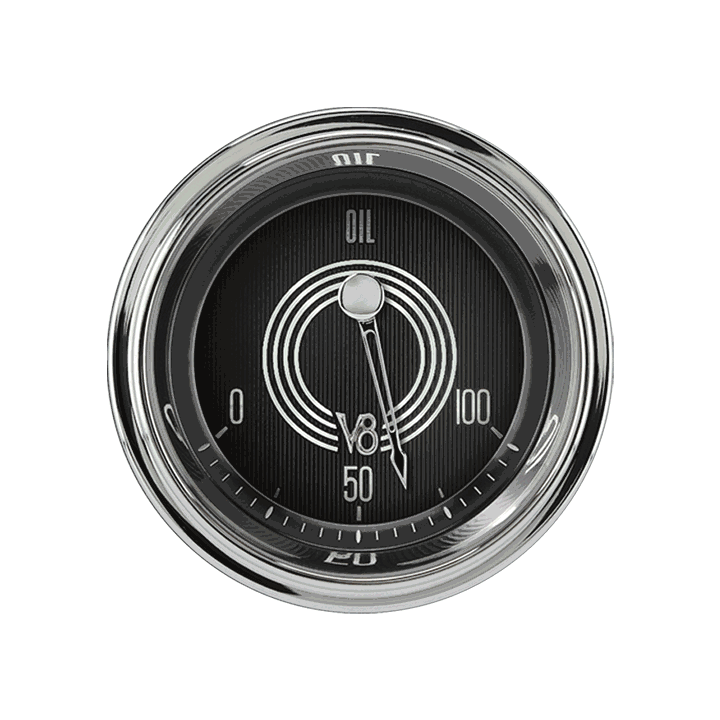 Classic Instruments V8SR81SHC, V8 Speedster 2-1/8" Oil Pressure