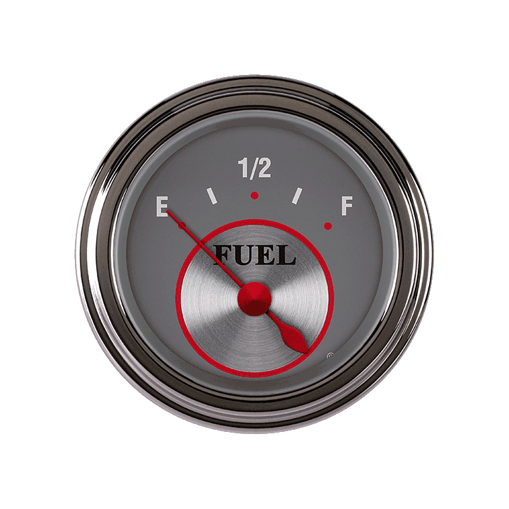 Classic Instruments SS09SLF, Silver Series 2-1/8" Fuel Level Gauge