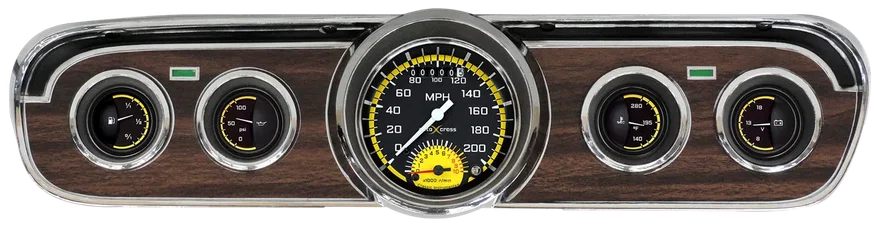 Classic Instruments MU65AXY35, AutoCross Yellow 1965-66 Mustang Package