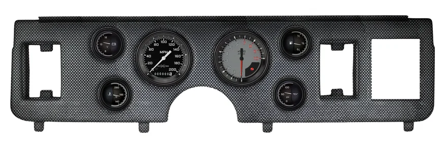 Classic Instruments CDMU79AXG01CF, 1979-86 Mustang AutoCross Gray 6 Gauge Set Ford