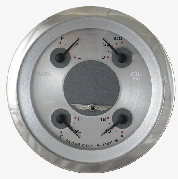 Classic Instruments AW73SRC, All American 3-3/8" Quad Gauge